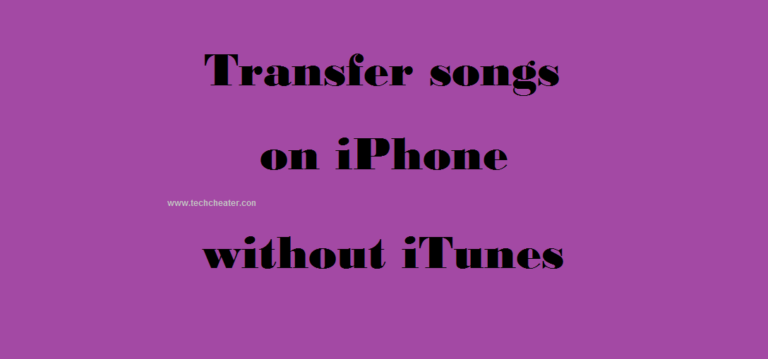 Transfer Songs On iPhone without iTunes