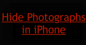 hide photos iphone
