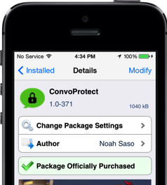 convoprotect iphone Hide Whatsapp personal messages