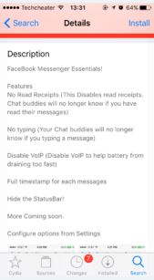 disable read receipts facebook messenger 3