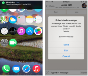 Schedule Whatsapp message | iPhone 1