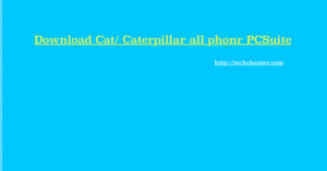 Download Cat Mobile PC Suite | All Models