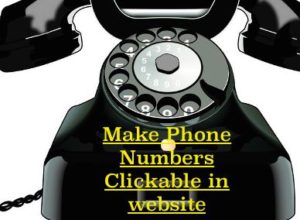 Make Phone Numbers Clickable in Website