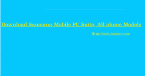 Read more about the article Download Samsung PC Suite | All Models