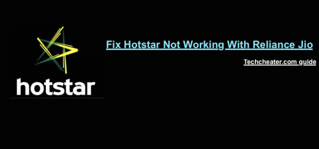 Hotstar Not Working With JIO