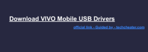 Read more about the article Download Vivo USB Drivers | All Models