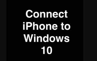 connect iphone to windows 10