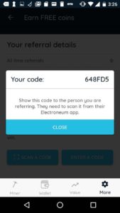 referral code to buy electroneum