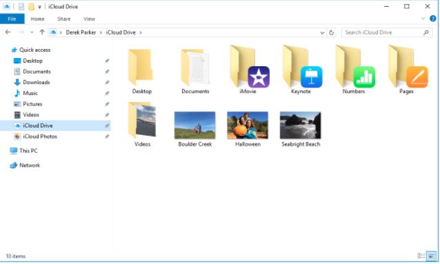 download icloud win 10