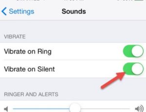 How to put iPhone 6 on Vibrate