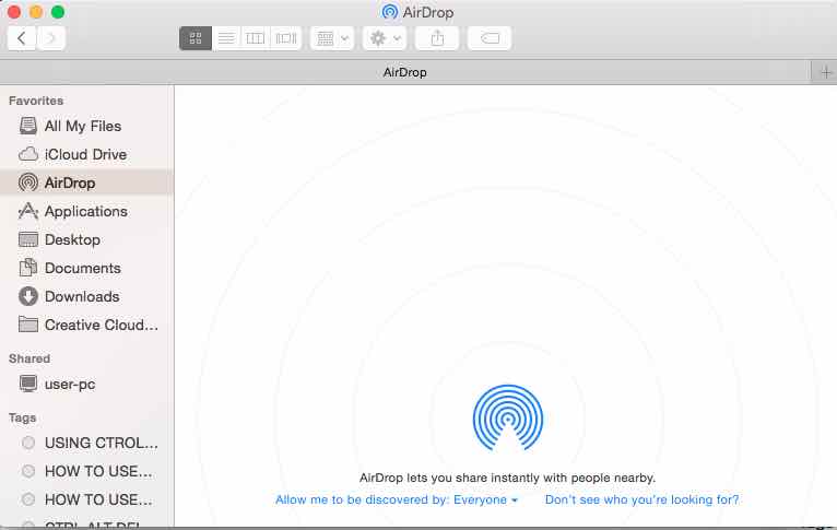 how to turn on airdrop on mac