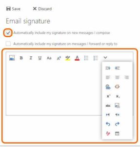 How to add signature in Outlook 365