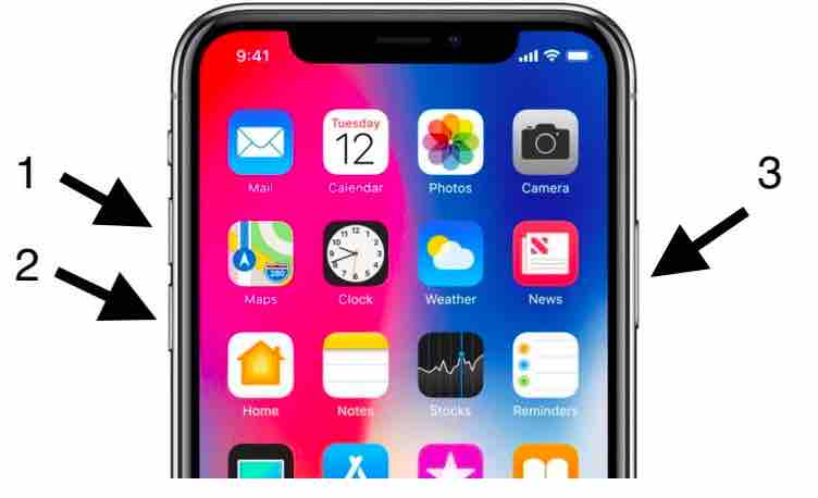 How to Fix iPhone XS Stuck with Black Screen hard reset