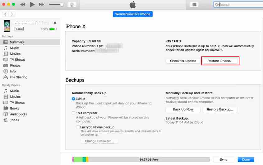 How to Fix iPhone XS Stuck with Black Screen iTunes fix method