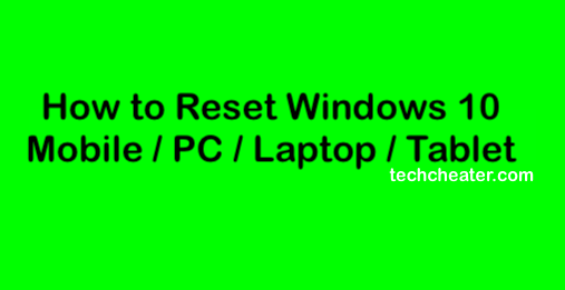 restore windows 10 to factory