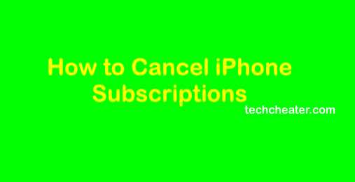 Cancel Subscriptions in iPhone | How to Cancel Subscriptions on iPhone