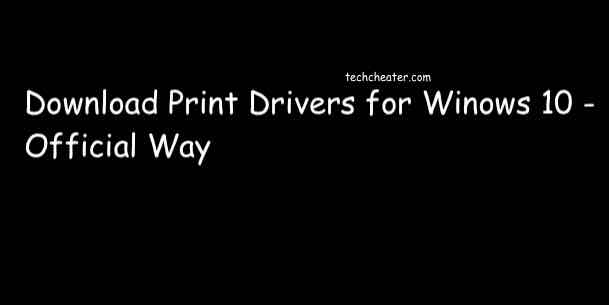 Read more about the article How to download print drivers in windows 10 site microsoft.com