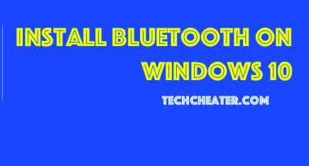 Install Bluetooth on Windows 10