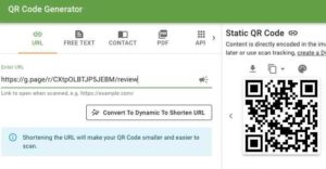 How to generate QR Code for Google Review