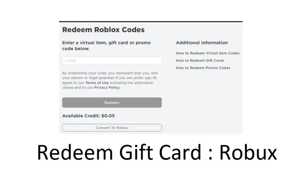 How to redeem Roblox Gift Card on App